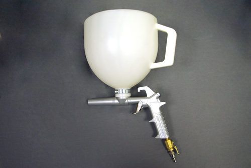 Flake Broadcast Gun and Hopper