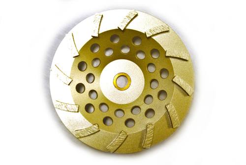 12-Segment 7" Swirl Cup Wheel for Grinding