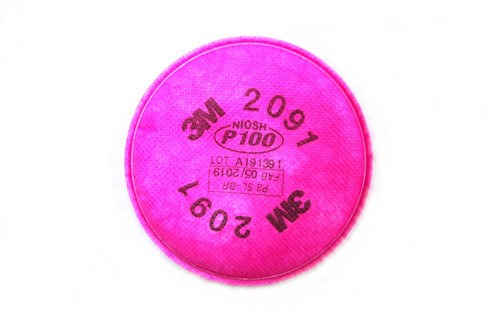 3M P100 Particulate Safety Mask Filter (Front)