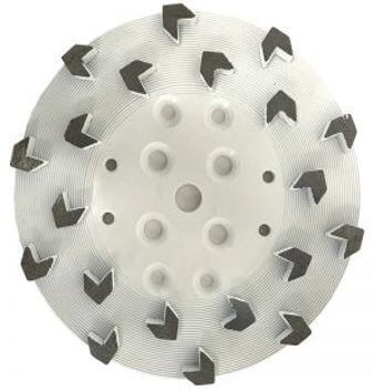 20 Arrow-Segment Diamond Grinding Plate (Medium Bond)