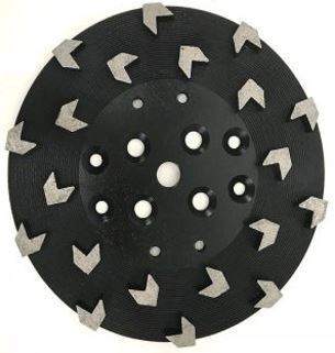 20 Arrow-Segment Diamond Grinding Plate (Hard Bond)
