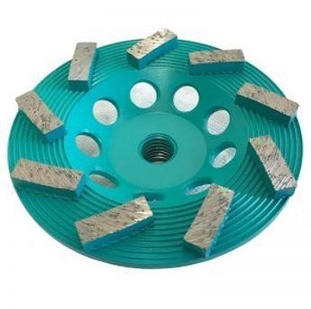 4.5" 9-Seg Spiral Diamond Cup Wheel (Premium Green Series)