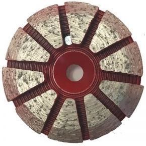 Grinding Plugs & Pucks: 10-Seg Metal Bond Puck (Hard Bond)