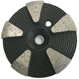 Grinding Plugs & Pucks: 5-Seg Metal Bond Puck (Hard Bond)