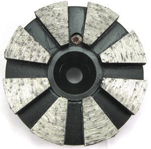Grinding Plugs & Pucks: 8-Seg Metal Bond Non-Bevel Puck (Extreme Hard Bond)