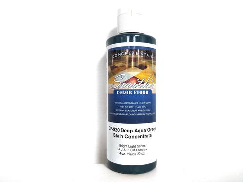 Colors for Concrete Stain: Deep Aqua Green