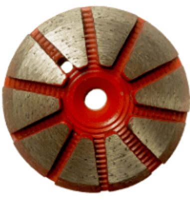 Grinding Plugs & Pucks: 10-Seg Rolled Segment Puck (Medium Bond)