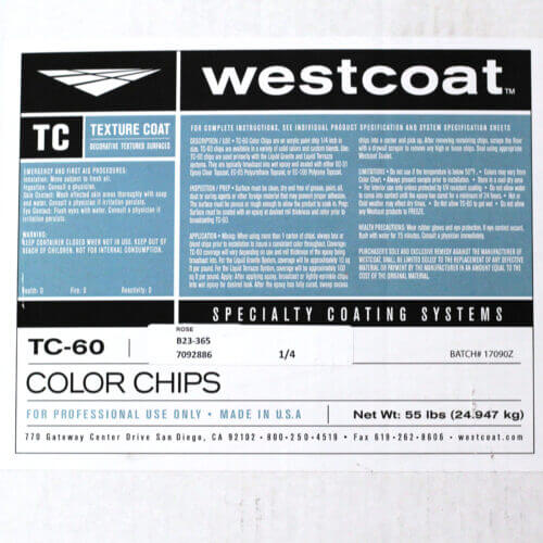 Westcoat Color Chip Blend (55 Lbs)