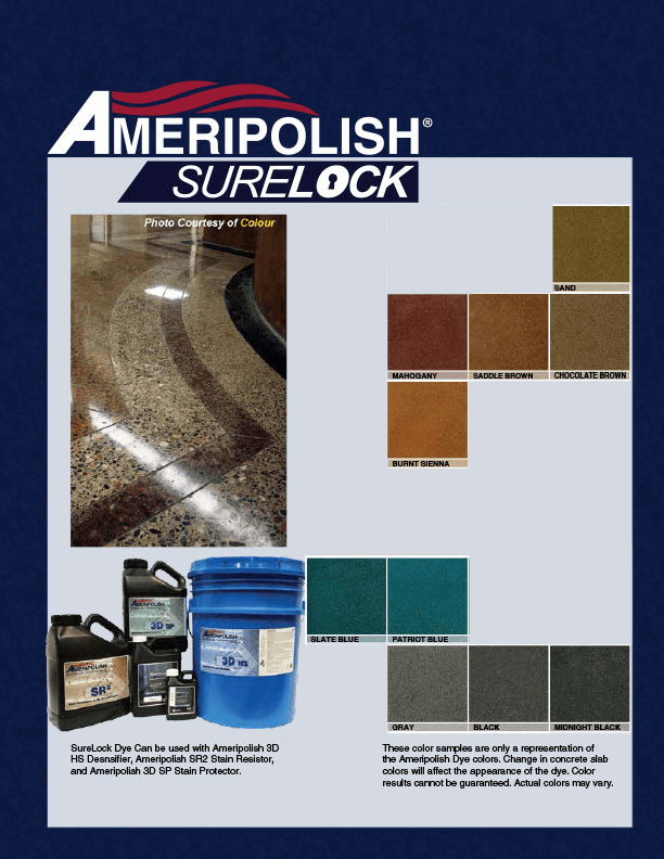 Ameripolish SureLock Dye Color Chart